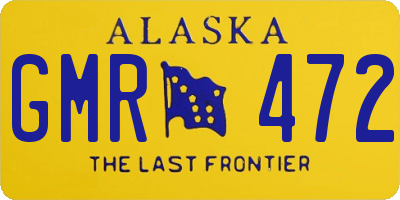 AK license plate GMR472