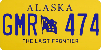 AK license plate GMR474