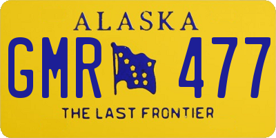 AK license plate GMR477