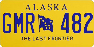 AK license plate GMR482