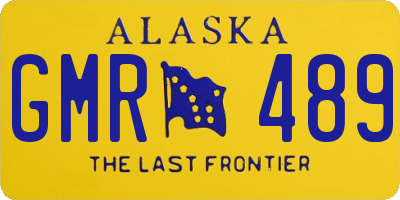 AK license plate GMR489