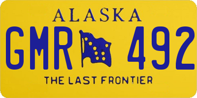 AK license plate GMR492