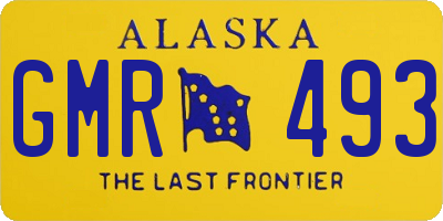 AK license plate GMR493