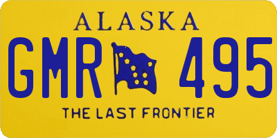 AK license plate GMR495