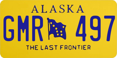 AK license plate GMR497