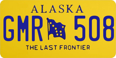 AK license plate GMR508