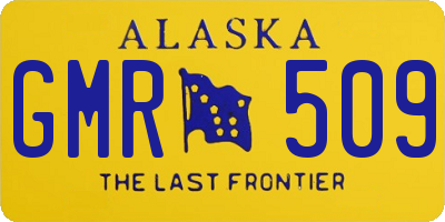 AK license plate GMR509