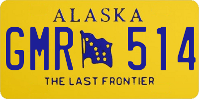 AK license plate GMR514