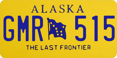 AK license plate GMR515