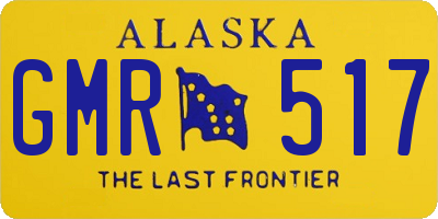 AK license plate GMR517
