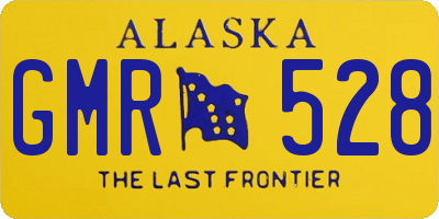 AK license plate GMR528