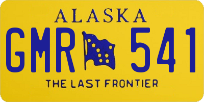 AK license plate GMR541