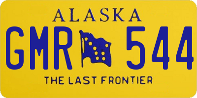 AK license plate GMR544