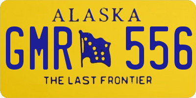 AK license plate GMR556