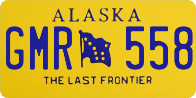 AK license plate GMR558