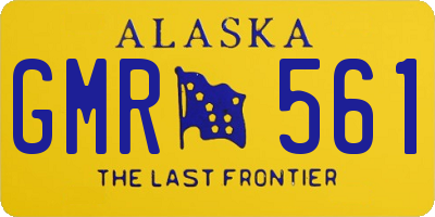 AK license plate GMR561