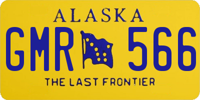 AK license plate GMR566