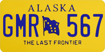 AK license plate GMR567