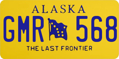 AK license plate GMR568