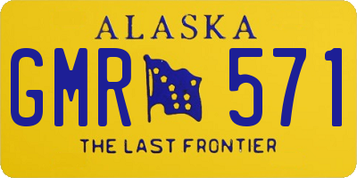 AK license plate GMR571