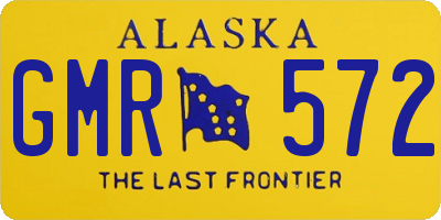 AK license plate GMR572