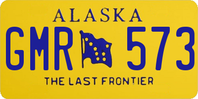 AK license plate GMR573