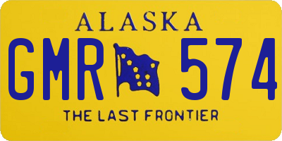 AK license plate GMR574