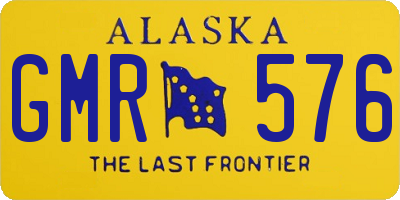 AK license plate GMR576