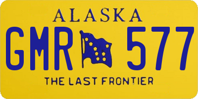 AK license plate GMR577