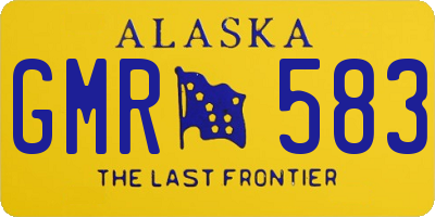 AK license plate GMR583