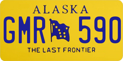 AK license plate GMR590