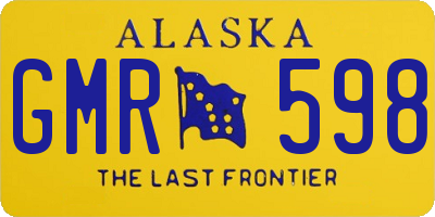 AK license plate GMR598