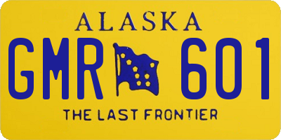 AK license plate GMR601