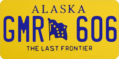 AK license plate GMR606