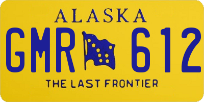 AK license plate GMR612