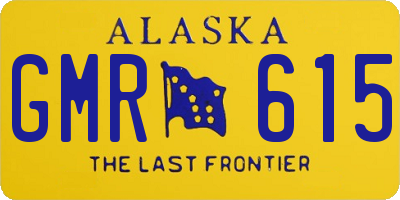 AK license plate GMR615