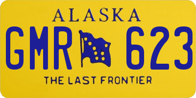 AK license plate GMR623