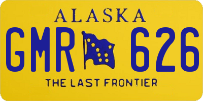 AK license plate GMR626