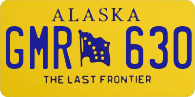 AK license plate GMR630