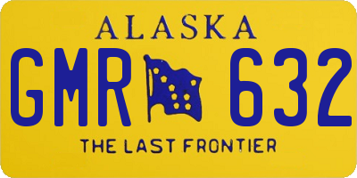 AK license plate GMR632