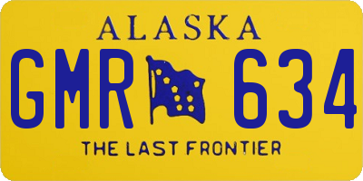 AK license plate GMR634