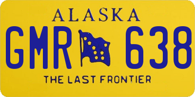 AK license plate GMR638