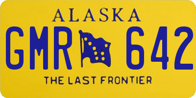 AK license plate GMR642