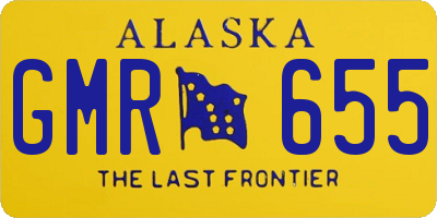 AK license plate GMR655