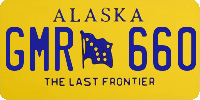 AK license plate GMR660