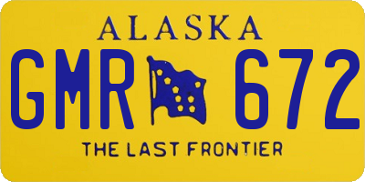 AK license plate GMR672