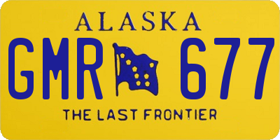 AK license plate GMR677