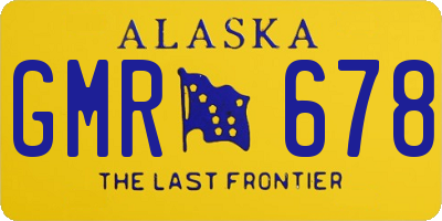 AK license plate GMR678