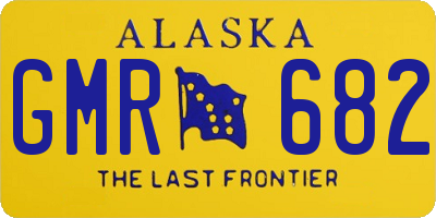 AK license plate GMR682