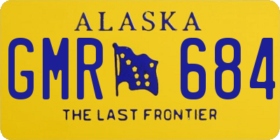 AK license plate GMR684